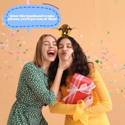 Rat Chef Headband Dog Plush Headband Hair Clip Cute Plush Hairpin Christmas Headband for Party Cosplay Costumes Accessories