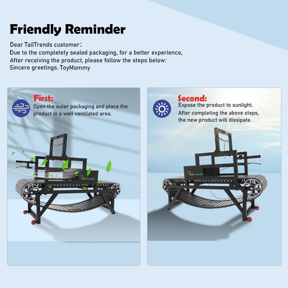 Dog Treadmill: Multi-Functional with Brake & Resistance Adjustment, Suitable for Large & Medium Dogs, Supports Up to 300 lbs, Easy to Move Indoors & Outdoors - Dog Treadmill for Healthy Exercise