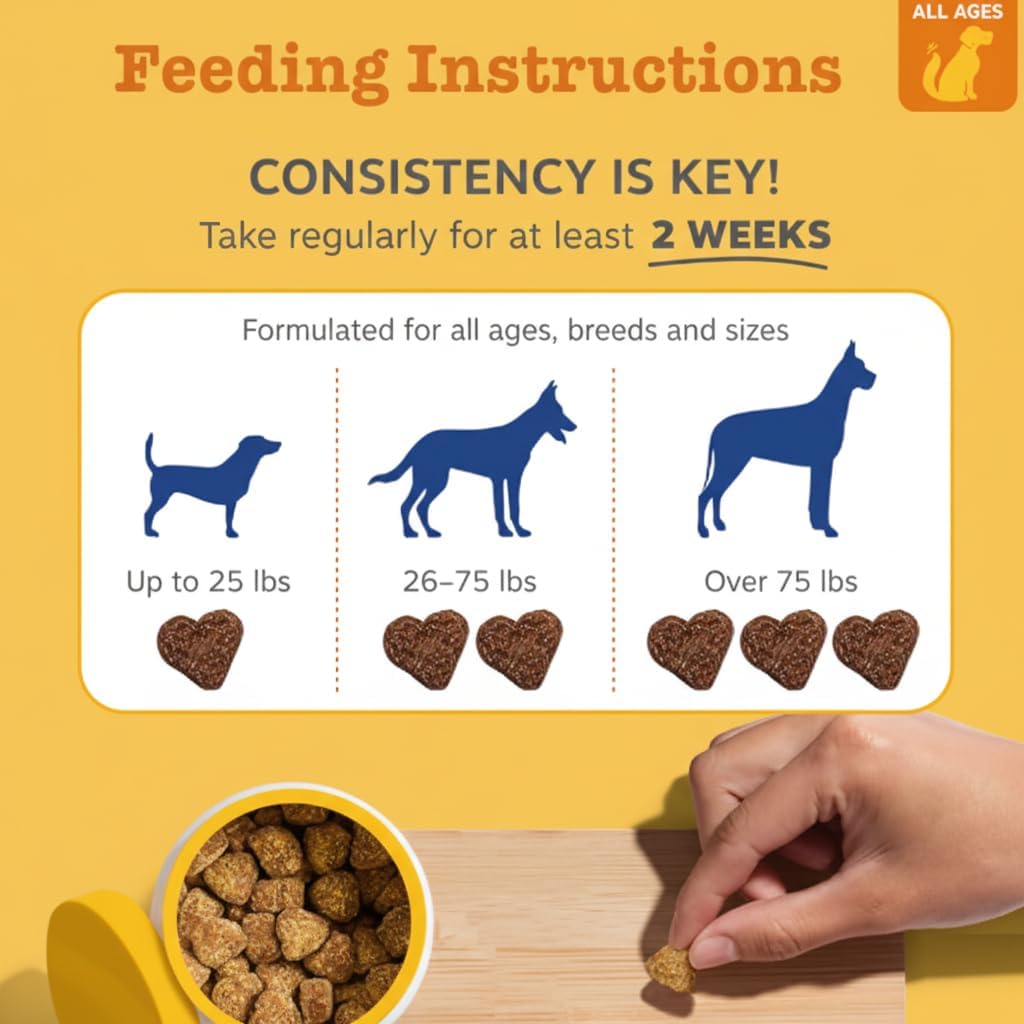 Healthy Grain-Free Dog Treats, Soft Chew with Vitamins for Training & Rewardings, Immune System Health, Joint Health, Low-Calorie, Zero Artificial Flavor and Coloring, 100 Count