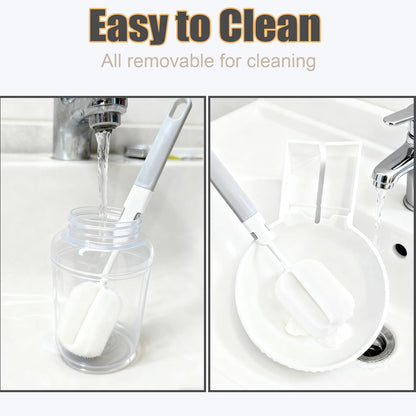 Rabbit Gravity Feeder Waterer Set Automatic Guinea Pig Food Water Dispenser Food Water Bowl Feeding Station for Puppy Kitten Guinea Pigs Chinchilla Hedgehog Small Animals (Grey)