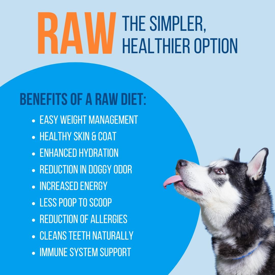 Premium Freeze-Dried Raw Beef Patties for Dogs – 100% USA-Sourced Raw Meat Dog Food – Grain-Free, No Fillers, High Protein Nutrition for Small & Large Breeds