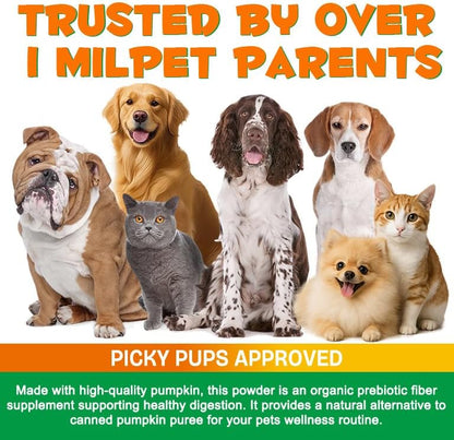 Pumpkin Powder for Dogs, Dog Supplement Support Immune Function & Disgestive, Gut Health Support, Pet Supplies Pumpkin Powder Helps with Stool, Diarrhea, Constipation Relief - 7.05 oz(200g)