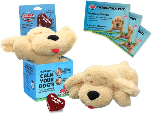 SmartPetLove Special Edition Snuggle Puppy Toys - Heartbeat Puppy for Dogs - Pet Anxiety Relief and Calming Aid - Comfort Dog Toys for Behavioral Training in Doodle