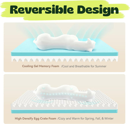 Orthopedic Dog Beds for Large Dogs with Cooling Gel Memory Foam & Egg-Crate Foam Waterproof,XLarge Couch Bed with Sides and Removable Washable Cover for Big Breed Senior Pets,Dark Grey