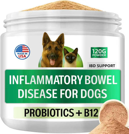 Probiotics for Dogs | Gut Health | Dogs Digestive Support | Dog Constipation Relief | Dog Stomach Upset Medicine | B12 for Dogs Supplement for IBD Support – Digestive Health– Diarrhea & Gas Relief