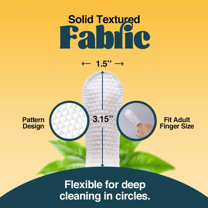 90 Dog Teeth Cleaning Wipes, No-Rinse Cat Toothbrush, Effective Dog Breath Freshener - Essential for Pet Supplies (1.5 in x 3.15 in)