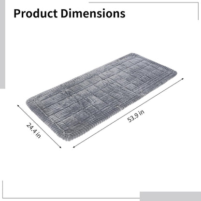 Backseat Dog Blanket for Car, Non-Slip Dog Bed Car Seat Protector, Soft & Cozy Dogs Blanket, Gray Machine Washable Travel Pet Mat for Cars, 24.4 x 53.9 in