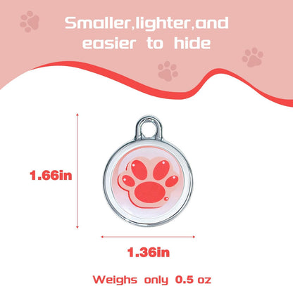 2025 GPS Tracker for Pet, No Monthly Fee & No SIM Card Needed | Real-Time Tracking for Dogs, Cats & Small Animals | Lightweight Design | Long Battery Life | Compatible with iPhone & Android