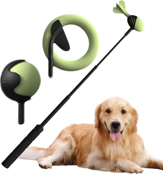 Thrower Stick – Carbon Fiber Silicone 60cm | Ball Thrower Stick| Anti-Slip Handle Retractable Puppy Ball Throwing St-ick for Large Dogs Outdoor Play