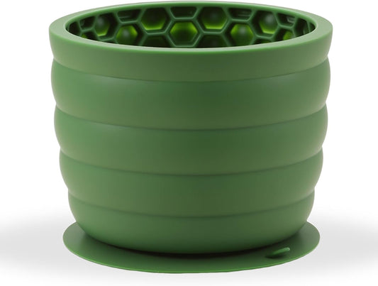 Silicone Slow Feeder Dog Bowl Frozen Dog Treat Holder for Puppy Small & Medium Dogs 20oz Capacity