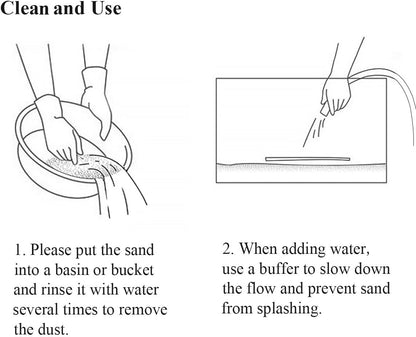 5 lbs Aquarium Sand, 0.6-1.2 mm Aquarium Substrate for Freshwater Fish Tank. Decorative River Rocks Gravel for Fish Tank, Plants Potted, Fire Pits, Candle, Vase and Crafts