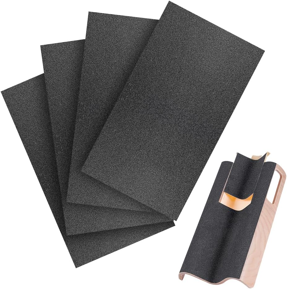 4-pcs M-Shaped Dog Nail Scratch Board Replacement Sandpaper, Self-Adhesive Pads for Dog Scratch Board, Fits Most Dog Scratch Pads for Effective Dog and Cat Claw Care