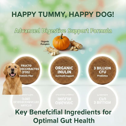 Healthy Dog Training Treats, Grain-Free, Low-Calorie Rewards for Training & Digestion. Probiotics for Gut Health & Rewarding, 100 Counts
