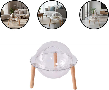 Space Capsule Cat Bed with Design for Modern Indoor Cat Homes