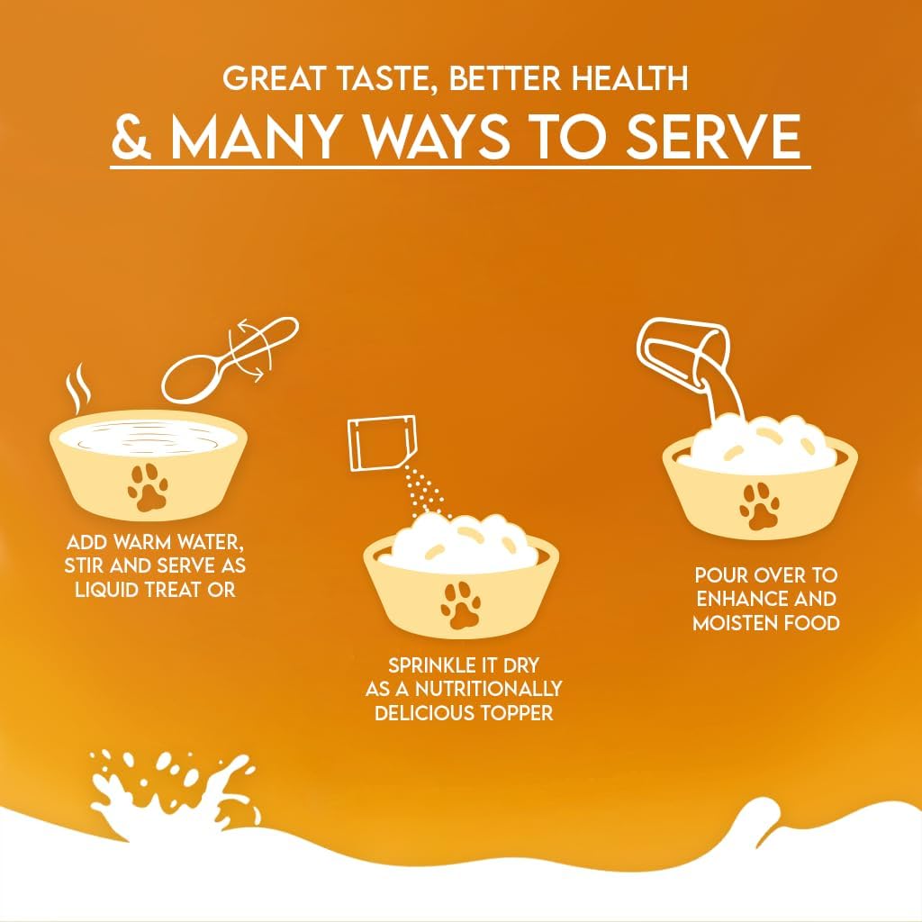 Pawfect Nature's Sip Goat Milk Powder with Pumpkin, Apple, Cinnamon & Pumpkin Seeds| Easily Digestible| Pre & Probiotics| Healthy Topper| Hydration Support| 24 Scoops| (120g/4.23oz)