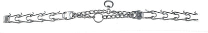 Herm Sprenger Prong Dog Training Collar, 22in x 3.0mm (Neck Size up to 18in) Medium, Ultra-Plus Chrome Plated Steel Pet Pinch Anti Pull Collar for Dogs Made in Germany