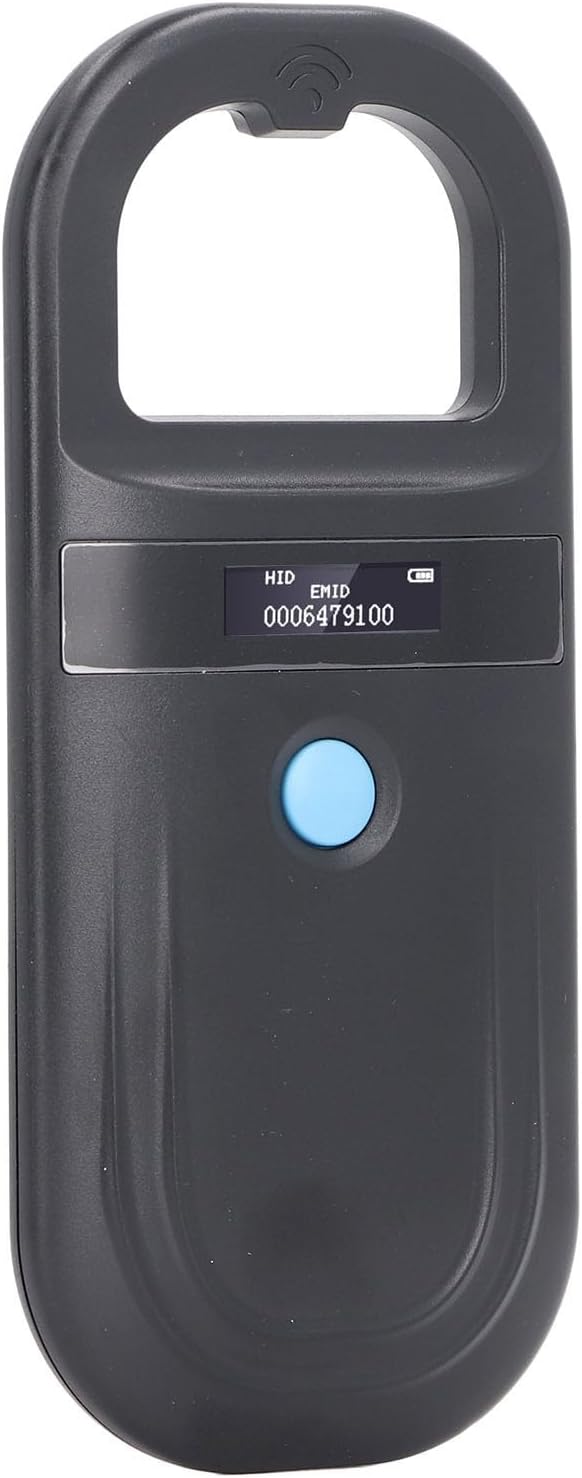 Portable Pet Tag Chip Scanner with OLED Display Screen for Railway Inspection 800mAh Battery