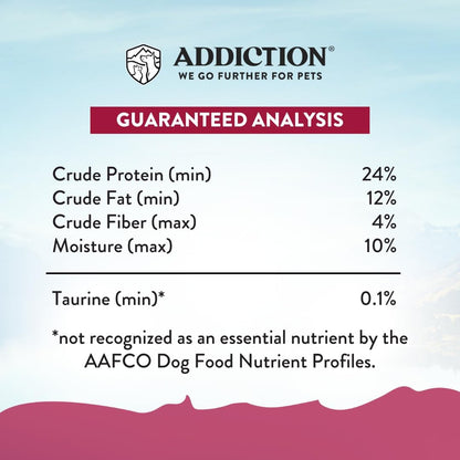 Addiction Viva La Venison Grain-Free Dry Dog Food for Small Breeds All Life Stages, Venison Dog Food, Gluten-Free Kibbles for Small Dogs – Made in New Zealand –3.3lb