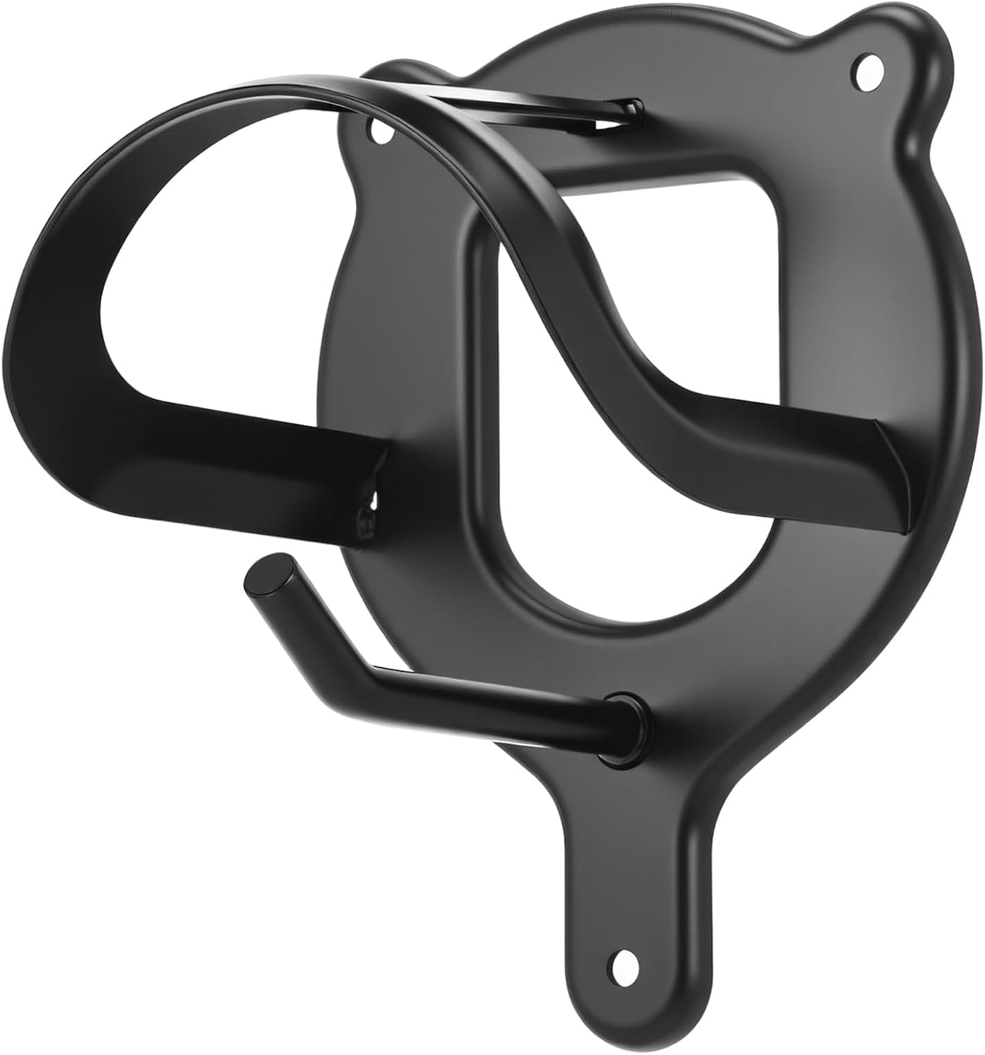 6 Counts Horse Bridle Rack, Iron Bridle Bracket with Tubes and Screw, Wall Mount for Horse Tack Storage, Halter Hanger, Tack Room and Barn Supplies, Black