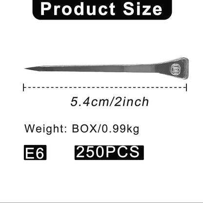 250pcs E6 Horseshoe Nails 2.1 Inch Stainless Steel Horseshoe Nails Nails Horse Hoof Nails Horseshoe Tools for Stained Glass,Horse Training Equestrian Sports