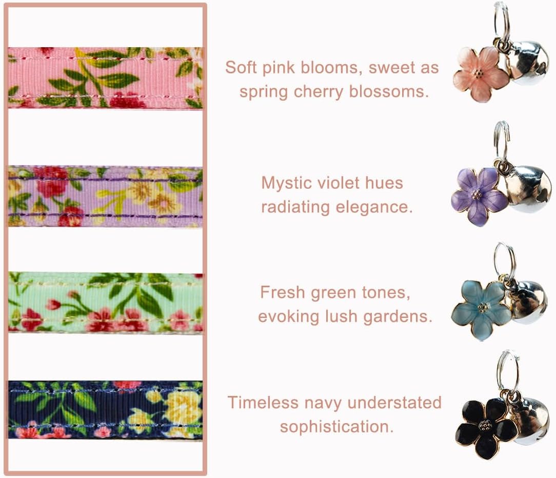 Yizepet Cat Collars with Bells, Breakaway Kitten Collar, Cute Kitty Collar, Pet Supplies Accessories