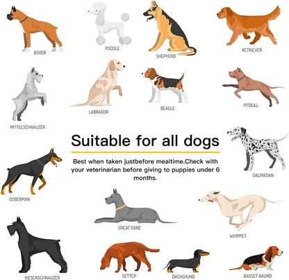 Dog Vitamins and Supplements, Senior & Puppy Multivitamin for Dogs Support with Glucosamine Chondroitin Omega Probiotics - Dog Multivitamins Chewable for Hip & Joint, Skin, Immune - (Chicken 120 Ct)