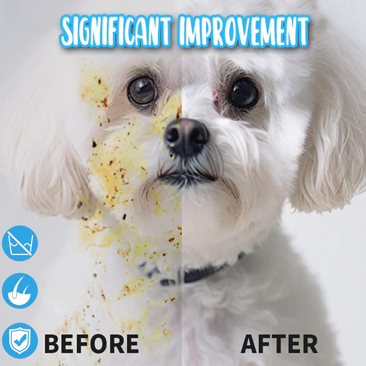 Dog and Cat Cleaning Gloves, Cleaning and Deodorizing Grooming Gloves, Dog and Cat Fur Face, Ears, Eyes, Paws Cleaner, Pet Grooming Wipes, Nourishing Fur, for Daily Care and Travel, No Rinse (12 Pcs)