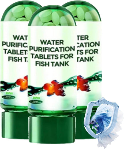 Powerful Aquarium Water Purification Tablet,Water Purification Tablets for Fish Tank,Remover for Fish Tank, Aquarium Remover (3pcs)