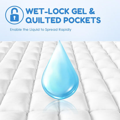 60 Count-30" x 36" XXL Puppy Pads, Extra Large Pee Pads for Dogs, Super Absorbent Disposable Dog Training Pads, Quick Drying, Leak-Proof, Ultra Thick Potty Pads for Dogs, Puppies, Doggie, Cats