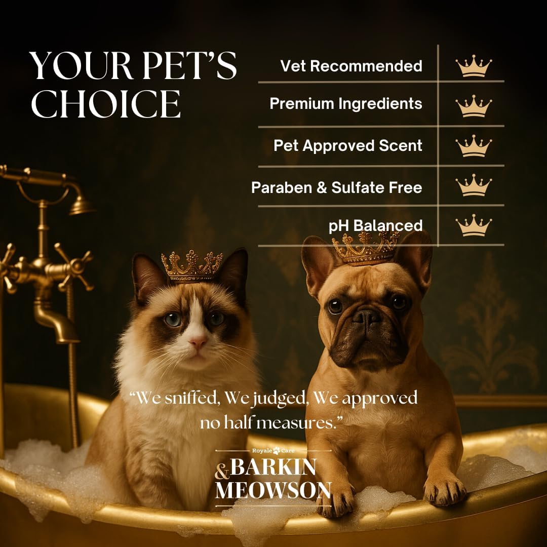 Barkin & Meowson Moisturizing Conditioner for Dogs & Cats 350ml / 11.83 fl.oz - Argan Oil & Keratin, Pet-Friendly Scent