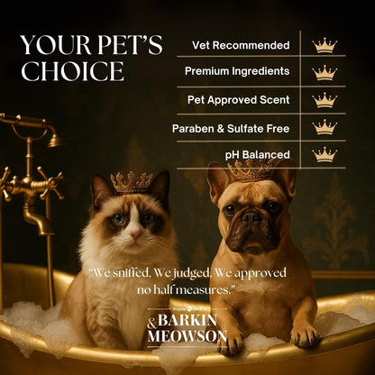 Barkin & Meowson Moisturizing Conditioner for Dogs & Cats 350ml / 11.83 fl.oz - Argan Oil & Keratin, Pet-Friendly Scent