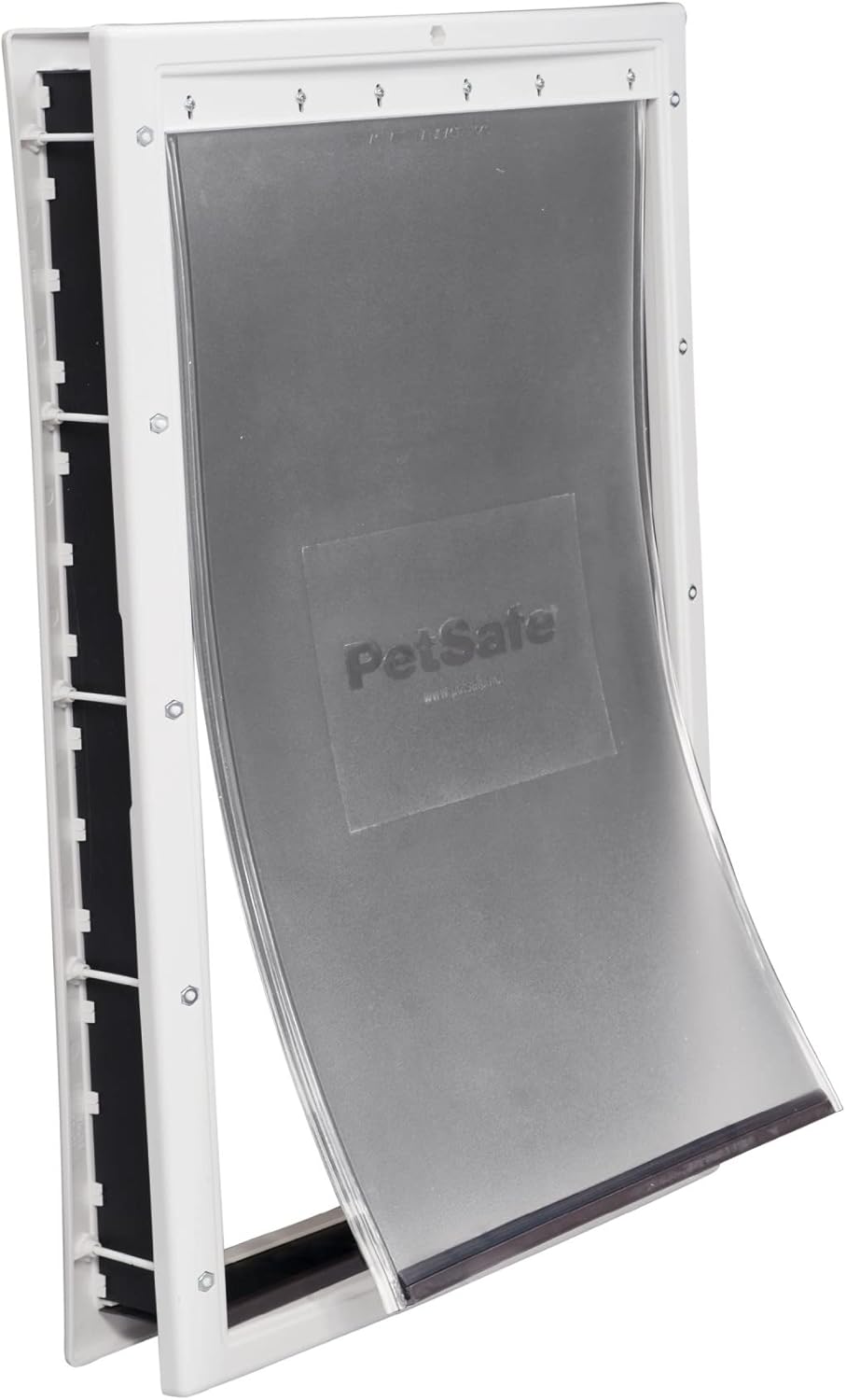 PetSafe Plastic Pet Door - Easy Install for Wood, PVC Metal & Paneled Doors - Rust-Free Plastic Frame - Flap Dimensions 13 3/4" W x 23 3/4" H - for Extra Large Dogs Weighing Up to 220 lb
