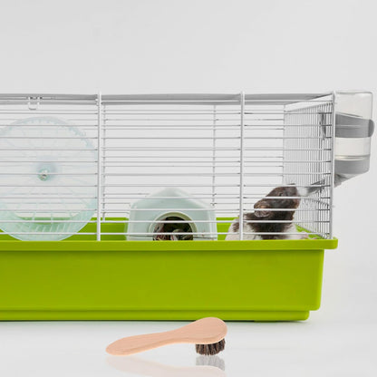 2Pcs Small Animal Bath Brush with Soft Wood Bristle, 4-Inch Grooming Comb for Hamsters, Guinea Pigs, and Rabbits, Comfortable Massage Pet Bathing Tool for Small Pets