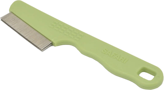 Coastal Pet Safari Double Row Comb - Helps Dry Skin - For Flea Prevention and Detection in Pets with Short and Long Hair