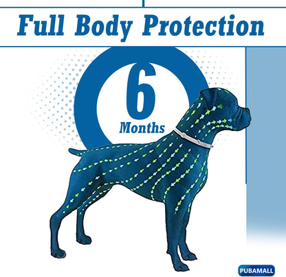 Flea Collar for Dogs, 2 Pack Collar for Dogs, 12 Months Protection, Waterproof, Adjustable One Size Fits All, Grey