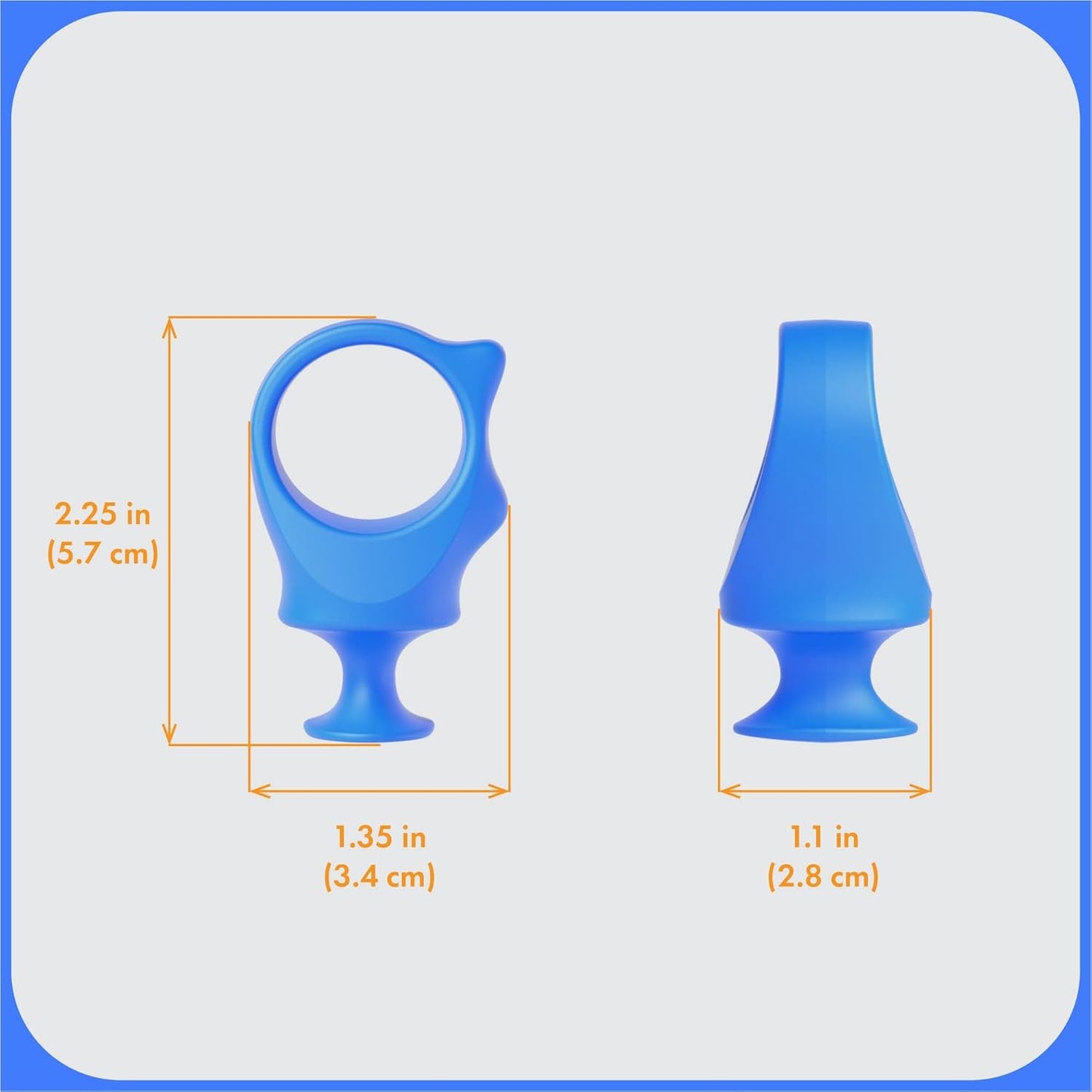 Paw Ready Pet Toothbrushing Assistant for Puppies' Dogs and Cats Allows You to Brush Your pet’s Teeth Without Constantly Worrying About Getting Bitten. (Blue, Small)