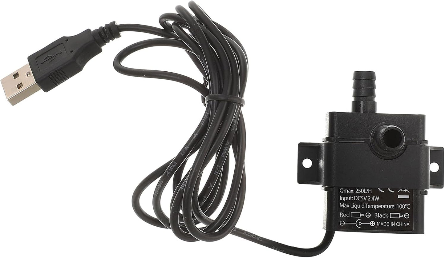Mini Brushless Dc Water Pump 5V Submersible Fish Tank Water Cooling Pump for Aquarium and Pet Fountain with 2-Meter Lift for Aquatic Pets
