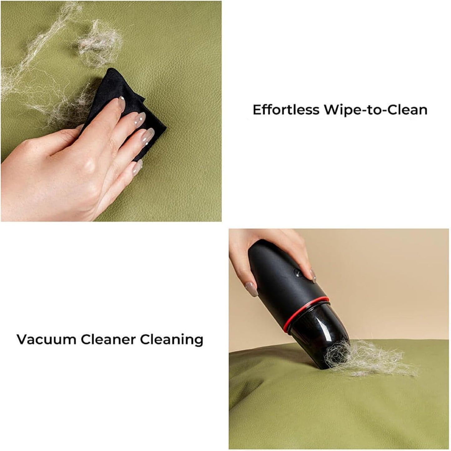 FUNNYFUZZY Dog Car Seat for Small Dogs, Waterproof Dog Booster Car Seats, Faux Leather Pet Vehicle Seat Travel Bed with Thick Cushion, Carseat for Dogs, Orange Green