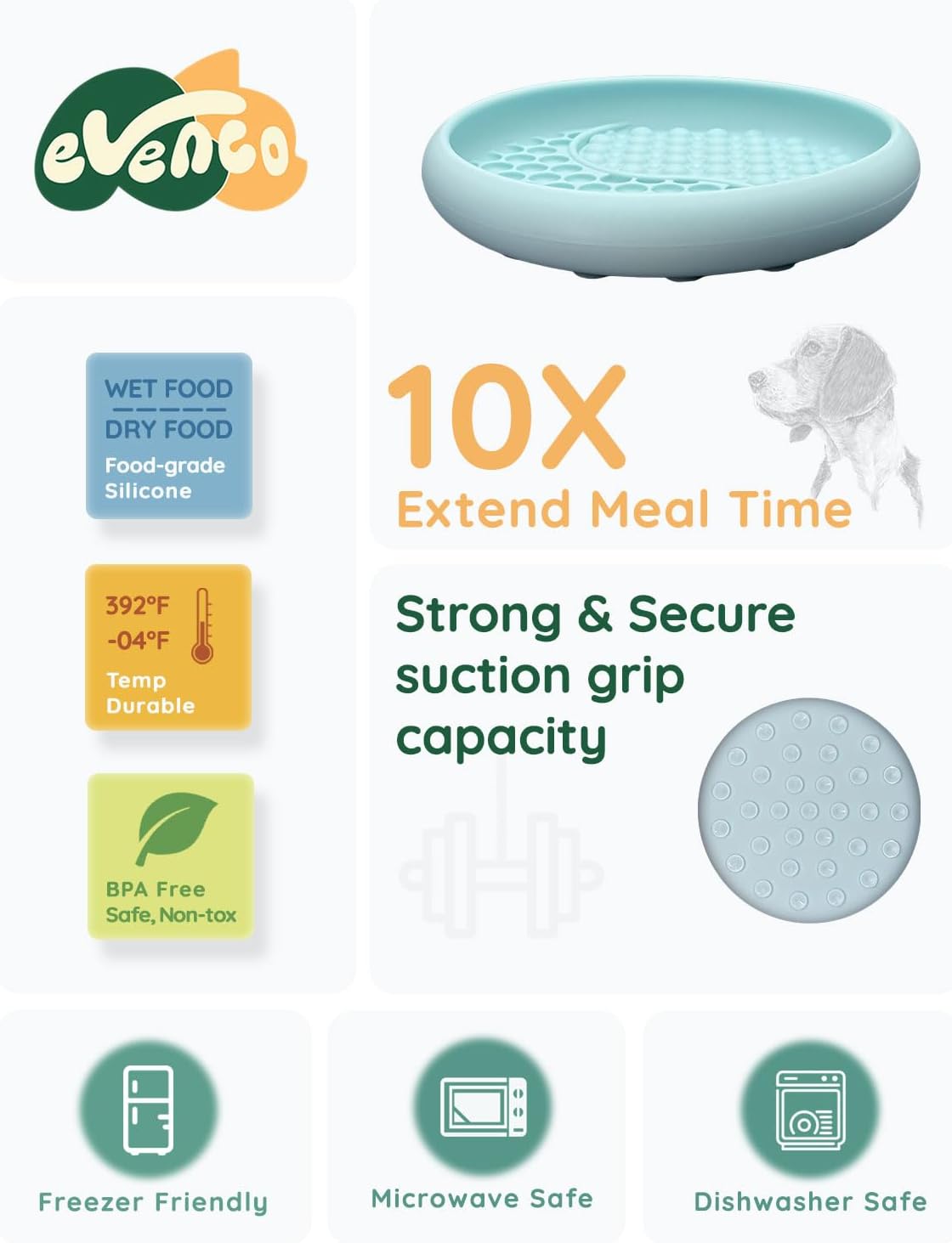 Slow Feeder Bowl Bundle: Mint Green Frozen Lick Mat (8.0" x 1.4") + Pink Starry Sky Feeder (5.3" x 3.7"), Freeze-Friendly Lick Bowl with Suction Cups for Enrichment and Anxiety Relief