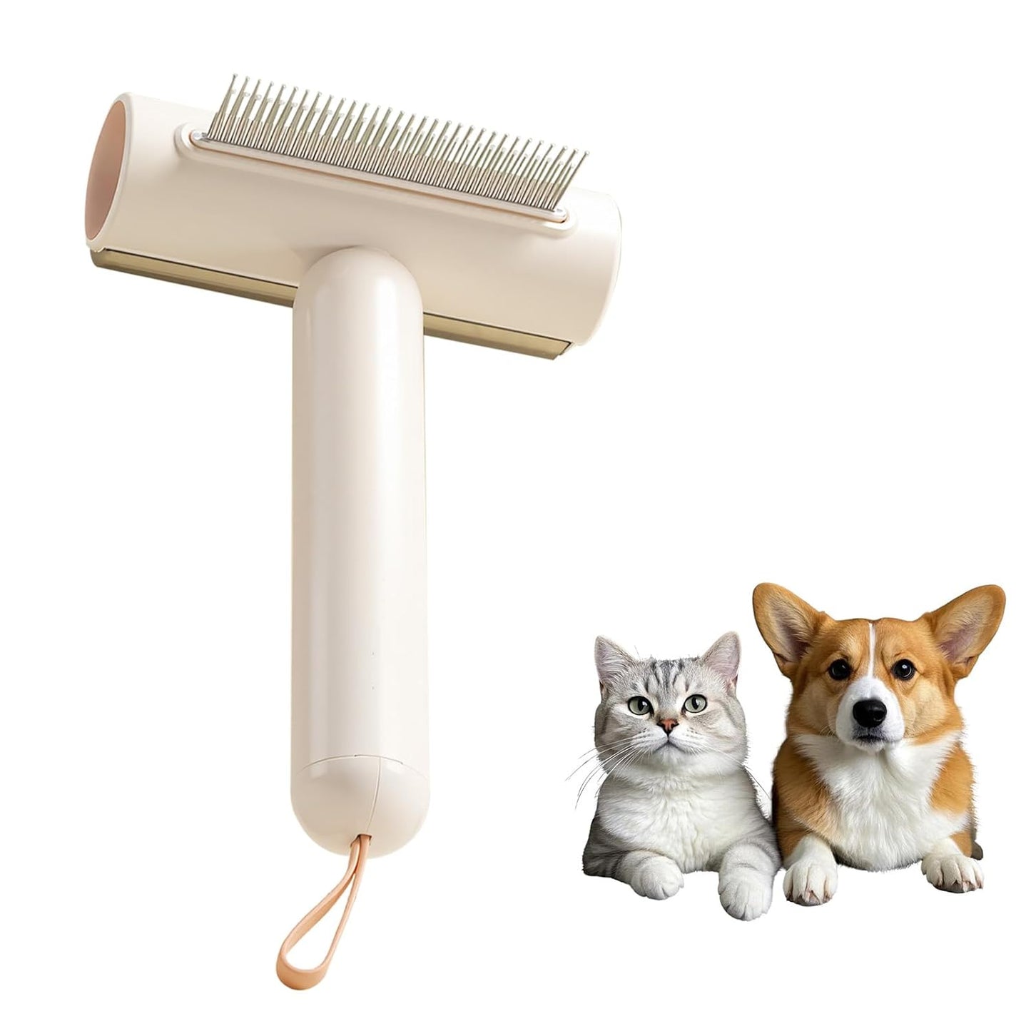 3-in-1 Cat Brush, Pet Hair Removal,Dog Grooming Comb for Shedding,Slicker Brush for Indoor Rabbit Ferret Guinea Pig
