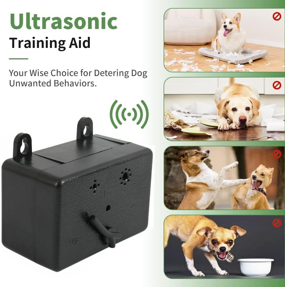 Anti Barking Device, Dog Barking Control Devices,Ultrasonic Dog Bark Deterrent, Mini Sonic Repellent 50 FT Control Range Safe for Dogs Portable Indoor & Outdoor