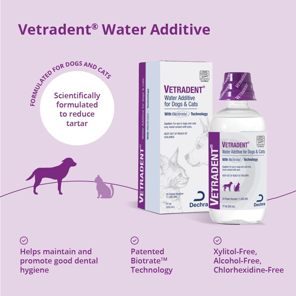 VETRADENT® Water Additive for Dogs and Cats, 17 oz