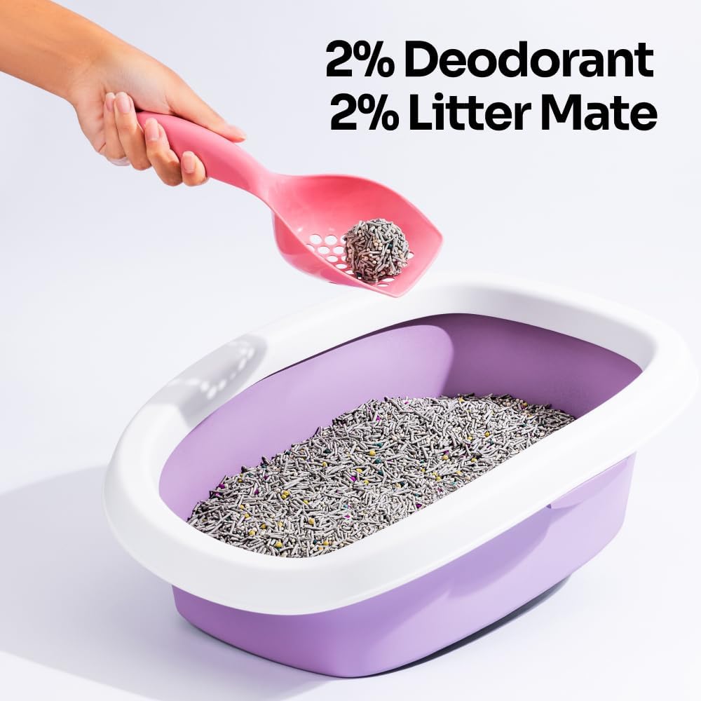 5 in 1 Mixed Cat Litter – Clumping, Flushable, Ultra Absorbent & Fast Drying | 100% Natural, Dust-Free, Low Tracking | with Activated Carbon for Superior Odor Control (5.5 lbs × 1 Bags)