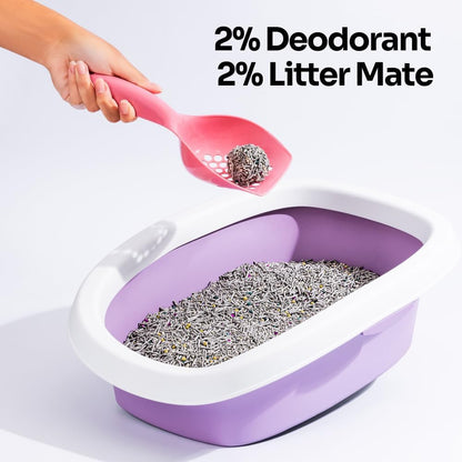 5 in 1 Mixed Cat Litter – Clumping, Flushable, Ultra Absorbent & Fast Drying | 100% Natural, Dust-Free, Low Tracking | with Activated Carbon for Superior Odor Control (5.5 lbs × 1 Bags)