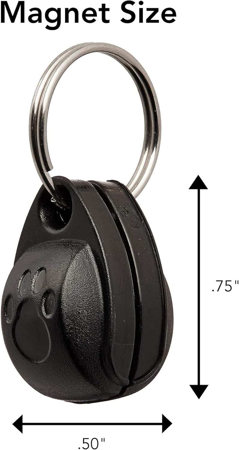 Cat Mate 4-Way-Locking Electromagnetic Cat Flap (254) - Exclusive Entry Collar Magnet Operated, for Small to Average-Sized Cats, for UPVC, Wood and Wall, White