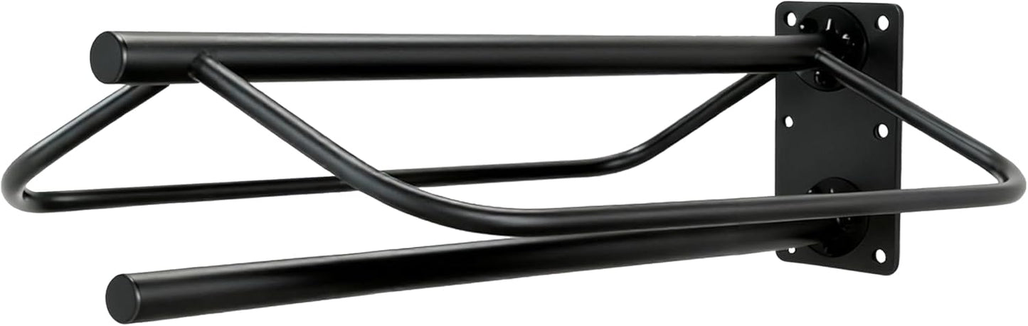 Heavy Duty Saddle Rack Wall Mount, Metal Horse Saddle Rack Stand with Pad Bar, Saddle Stands for Western Style Saddles, Horse Blanket Rack Hanging for Tack Rooms and Trailers (One Bar-2PCS)