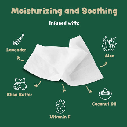 Bark & Clean Bamboo Dog Wipes for Cleaning & Deodorizing - 8.5" x 9" 110 Compostable Hypoallergenic Pet Wipes for Dogs - Paws, Butt & Body - Puppy Face, Ear & Eye Cloths - Pet Supplies