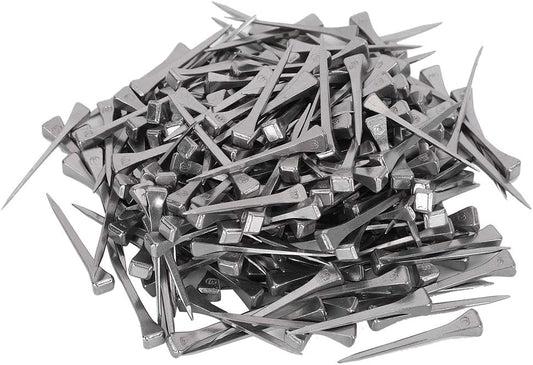 E4 Horseshoe Nails, Steel Horse Hoof Nails, High Tensile Strength Horseshoe Tool Accessories with Proper Rigidity, 250Pcs 4.8CM Horseshoe Nails for Nail Palm Horse Care and Mainten