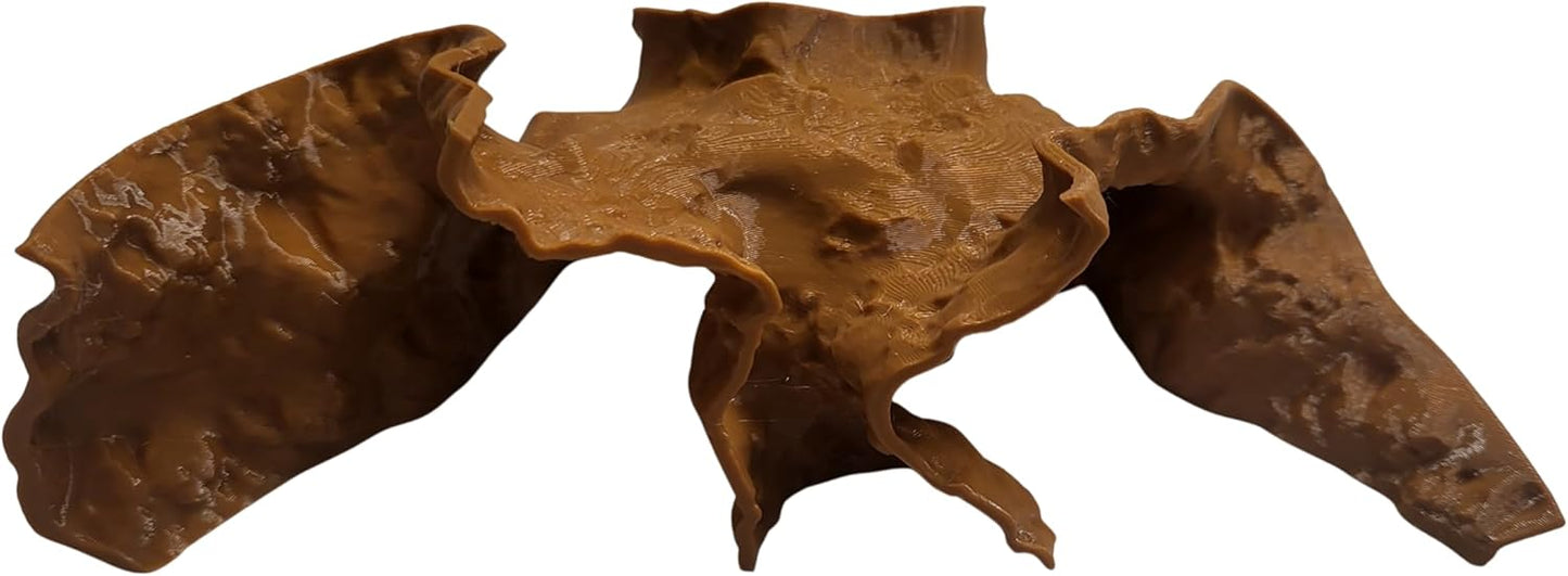 Aquarium Cave Hide for Pleco, Shrimp, Corydoras, and Reptiles, Natural Cave Design Terrarium Decoration