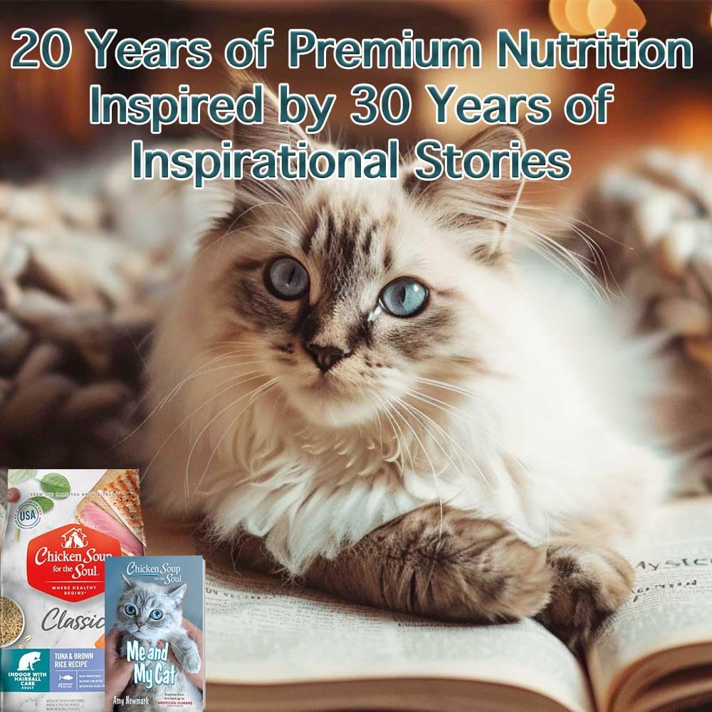 Chicken Soup for Soul Pet Food Indoor Cat - Tuna & Brown Rice, 4.5 LB Bag, All Life Stages, Dry Cat Food with Real Ingredients